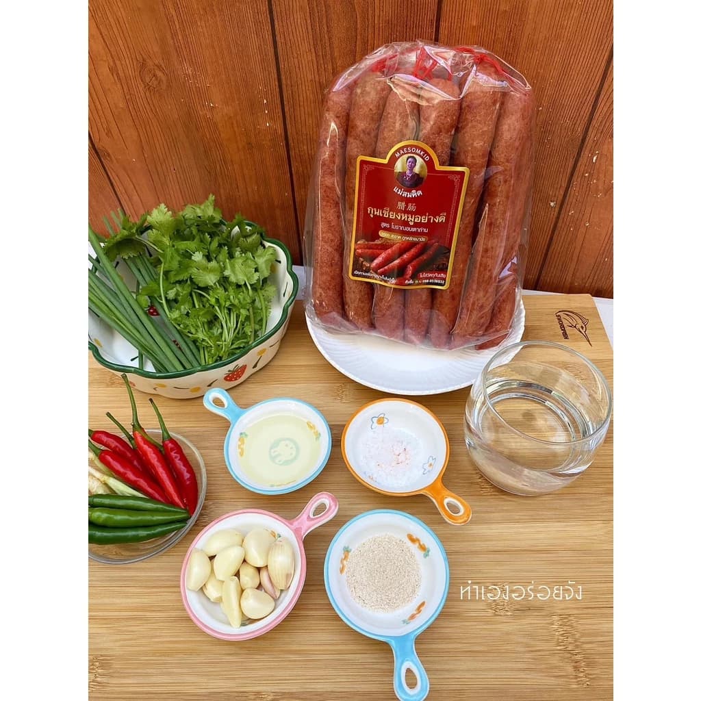 กุนเชียงหมูล้วน ไม่ใส่วัตถุกันเสีย ไม่ใส่ดินประสิว - รูปภาพเสริมที่ 2