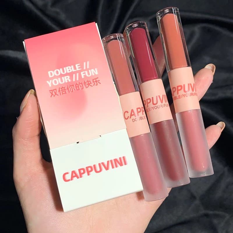 ลิปสติกทูโทน Cappuvini (แคพปูวินิ) 2 สีในแท่งเดียว - รูปที่ 3
