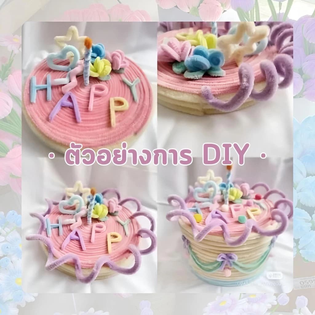 ลวดกำมะหยี่ DIY 100 เส้น Chenille Stems - รูปที่ 5